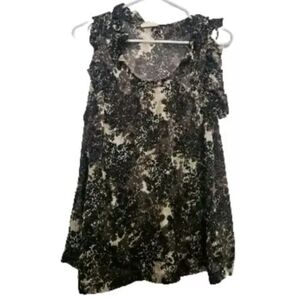 Converse Womans Blouse Top Sheer Size Small